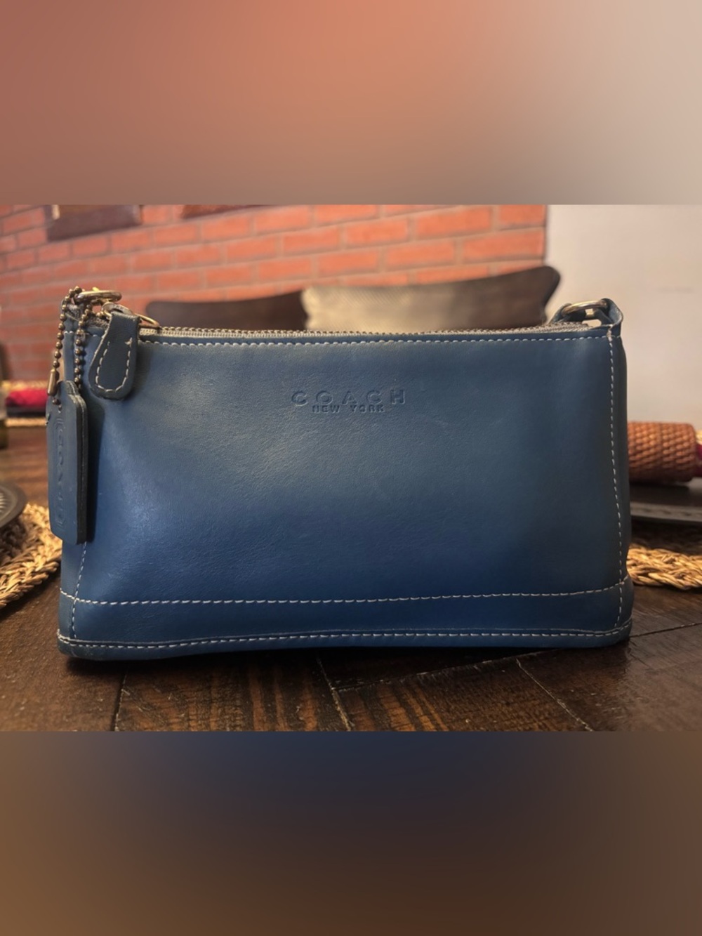 Vintage Coach Bleeker Demi Blue Leather Bag 💙